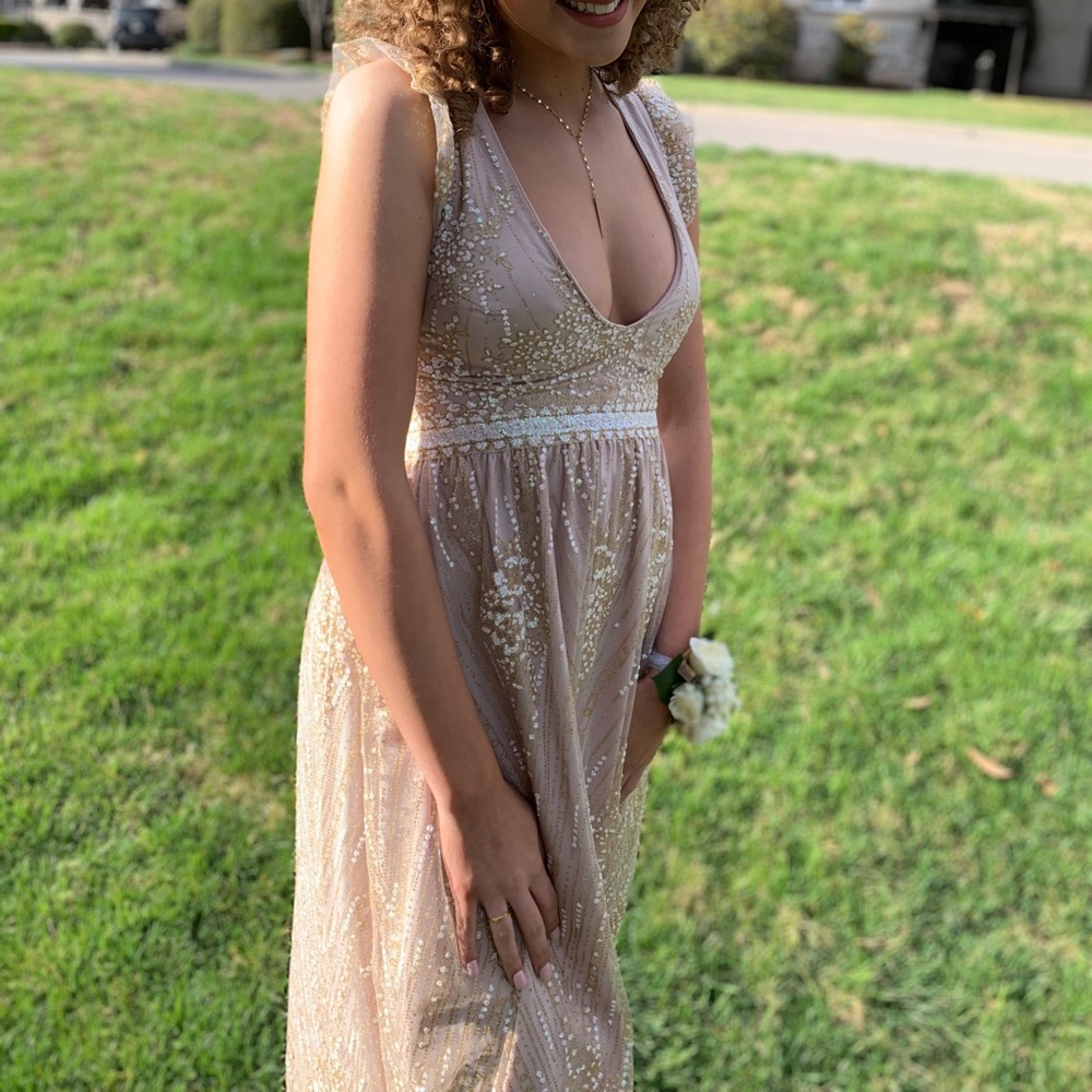 Hello Molly Champagne Maxi Dress